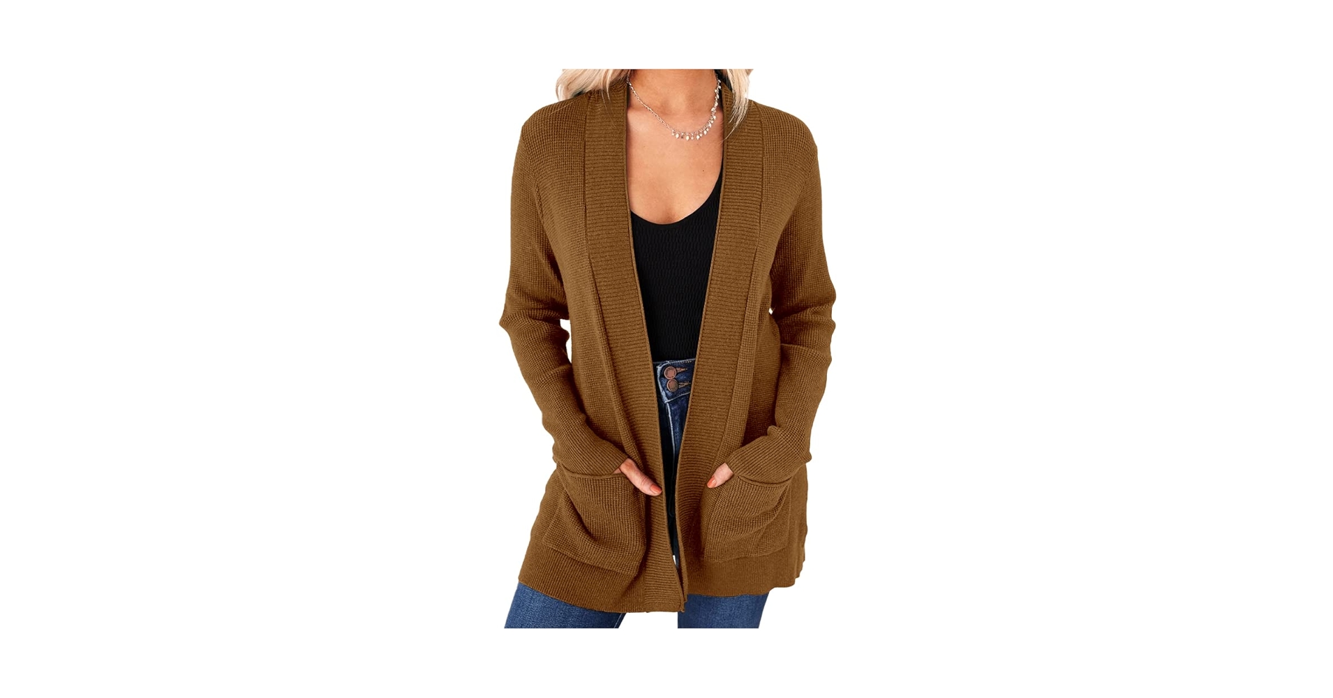 imesrun Womens Open Front Cardigans Casual Long Sleeve Classic